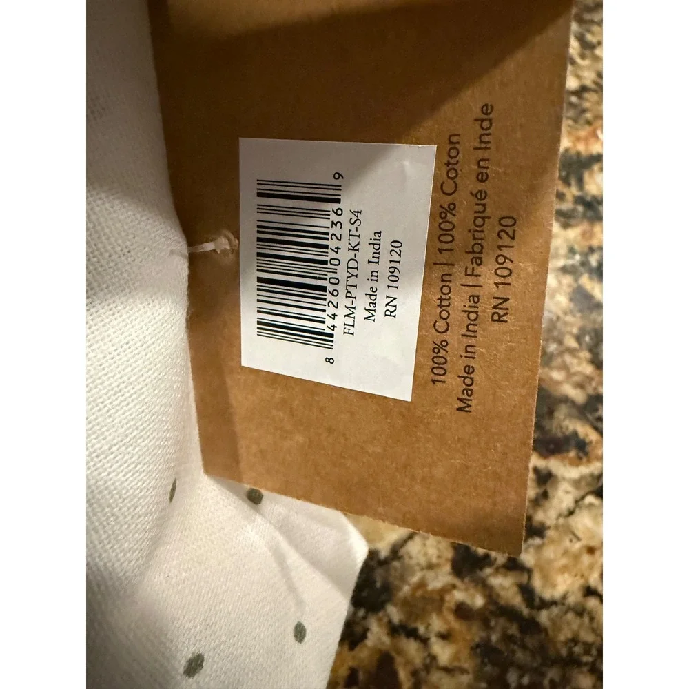 PAN 18x28 Kitchen Towels Gray White Pink Flamingo Set of 3 Cotton NEW